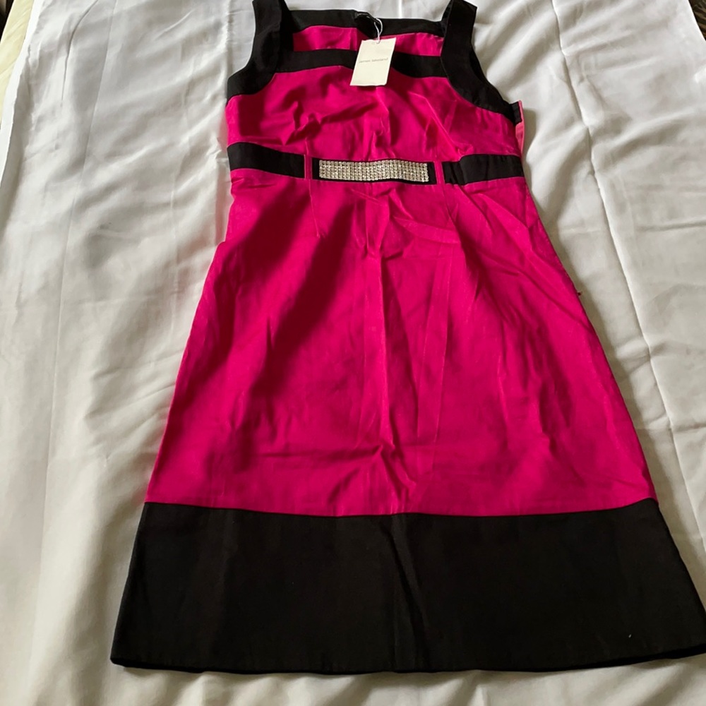 Pink and black James Lakeland dress